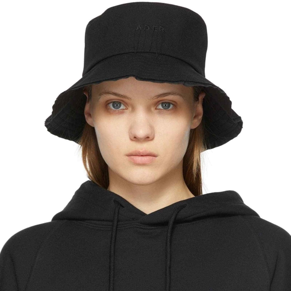 Ader Error Black Logo Bucket Hat